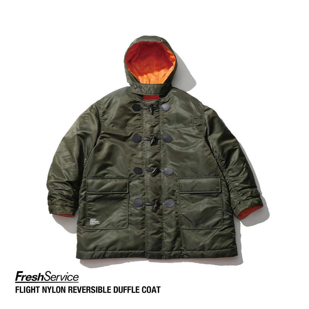 FreshService / FLIGHT NYLON REVERSIBLE DUFFLE COAT