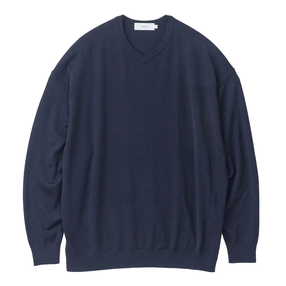 Graphpaper/High Gauge V Neck Knit