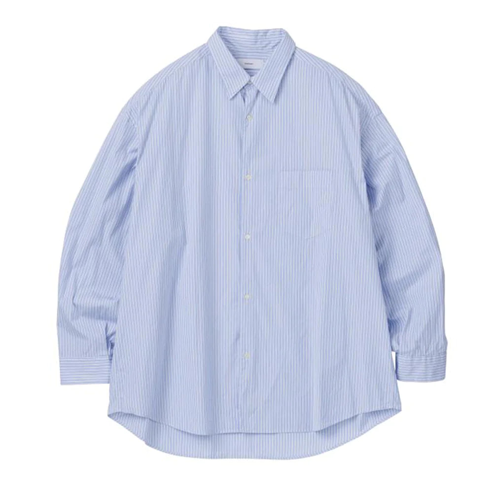 Graphpaper / SOKTAS High Count Broad L/S Oversized Regular Collar Shirt  (STRIPE)
