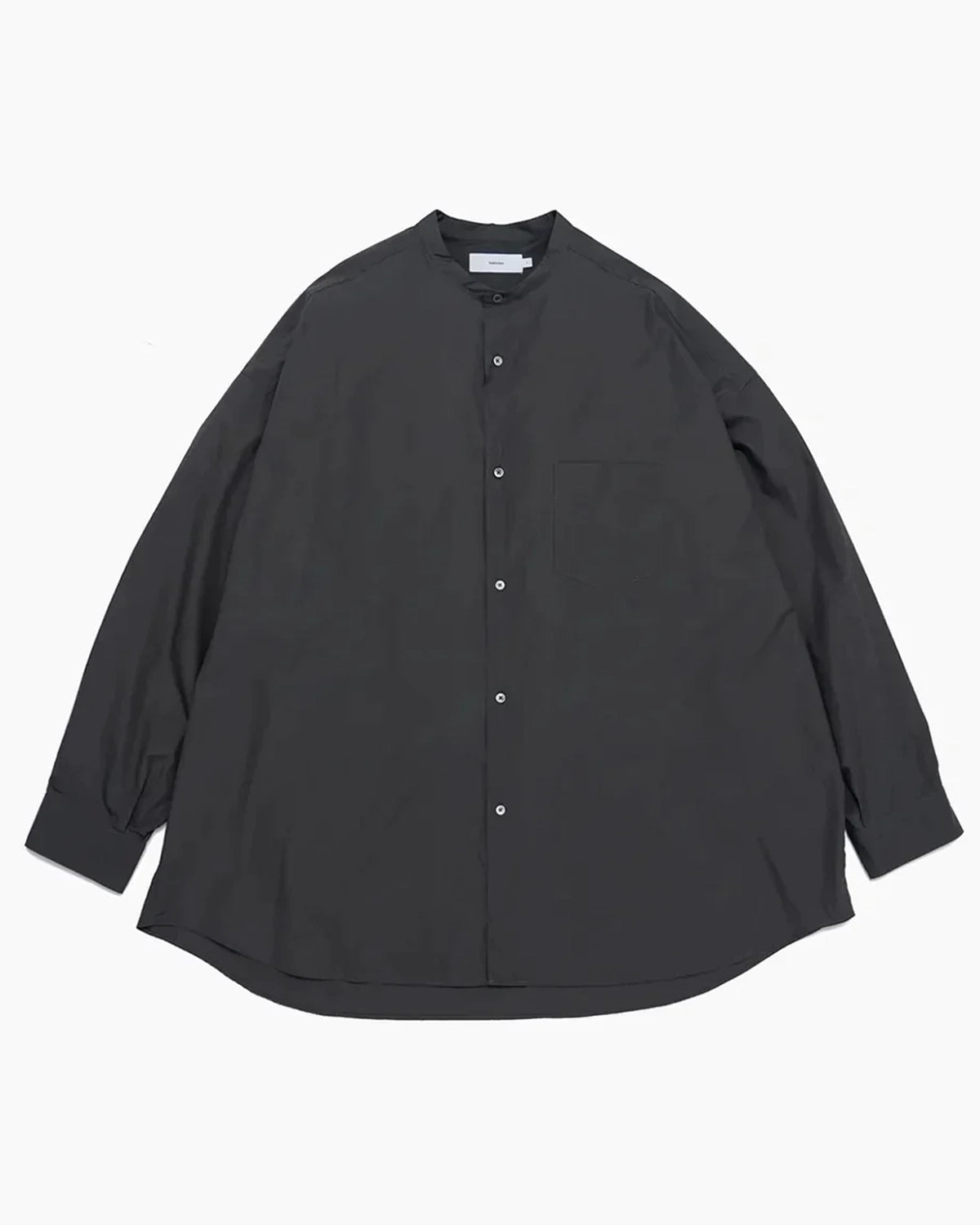 Graphpaper / Broad L/S Oversized Band Collar Shirt (GM254-50019B)