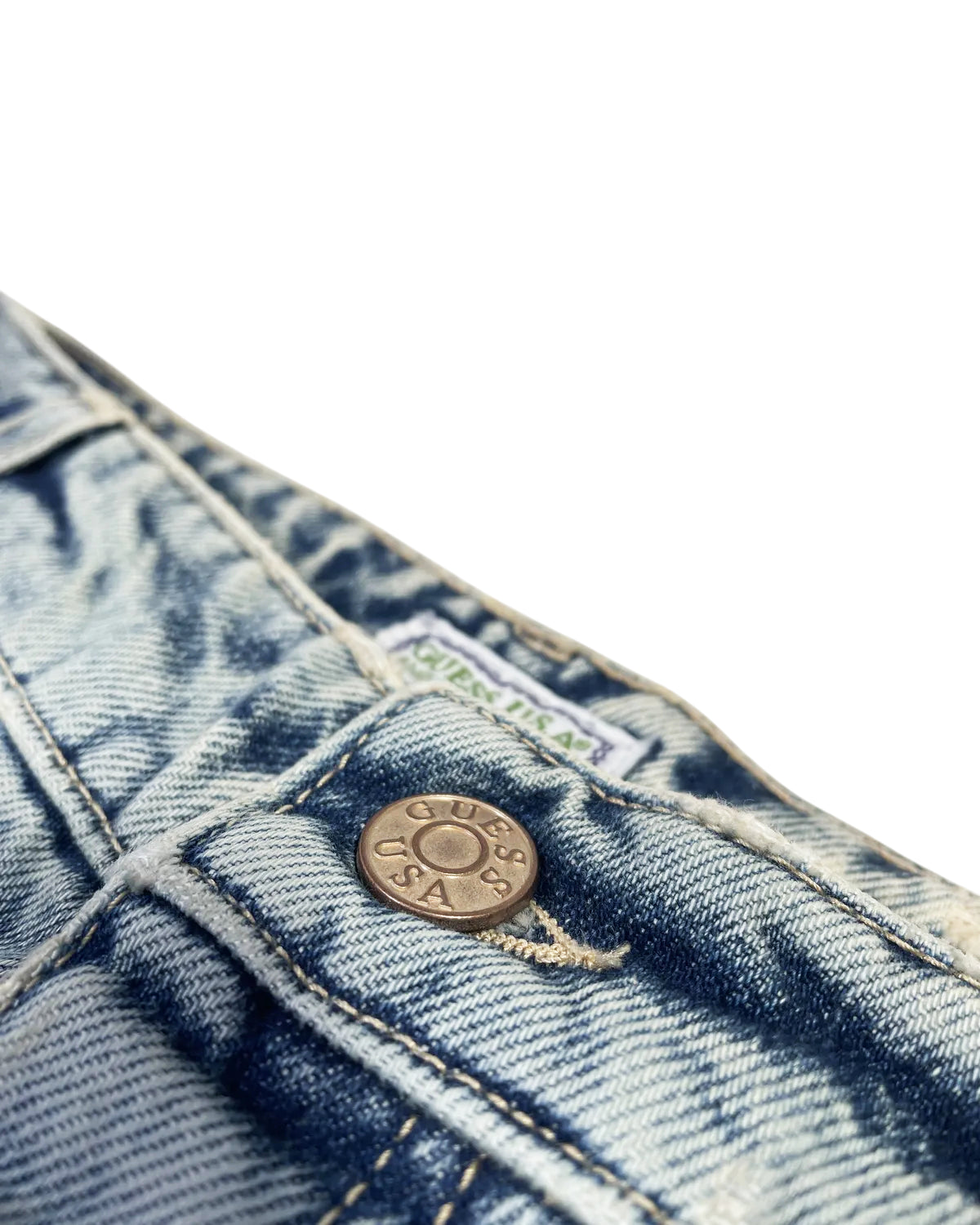 GUESS U.S.A / Mid Waist Wide Leg Jeans (M5BA91D0304-GUDL)