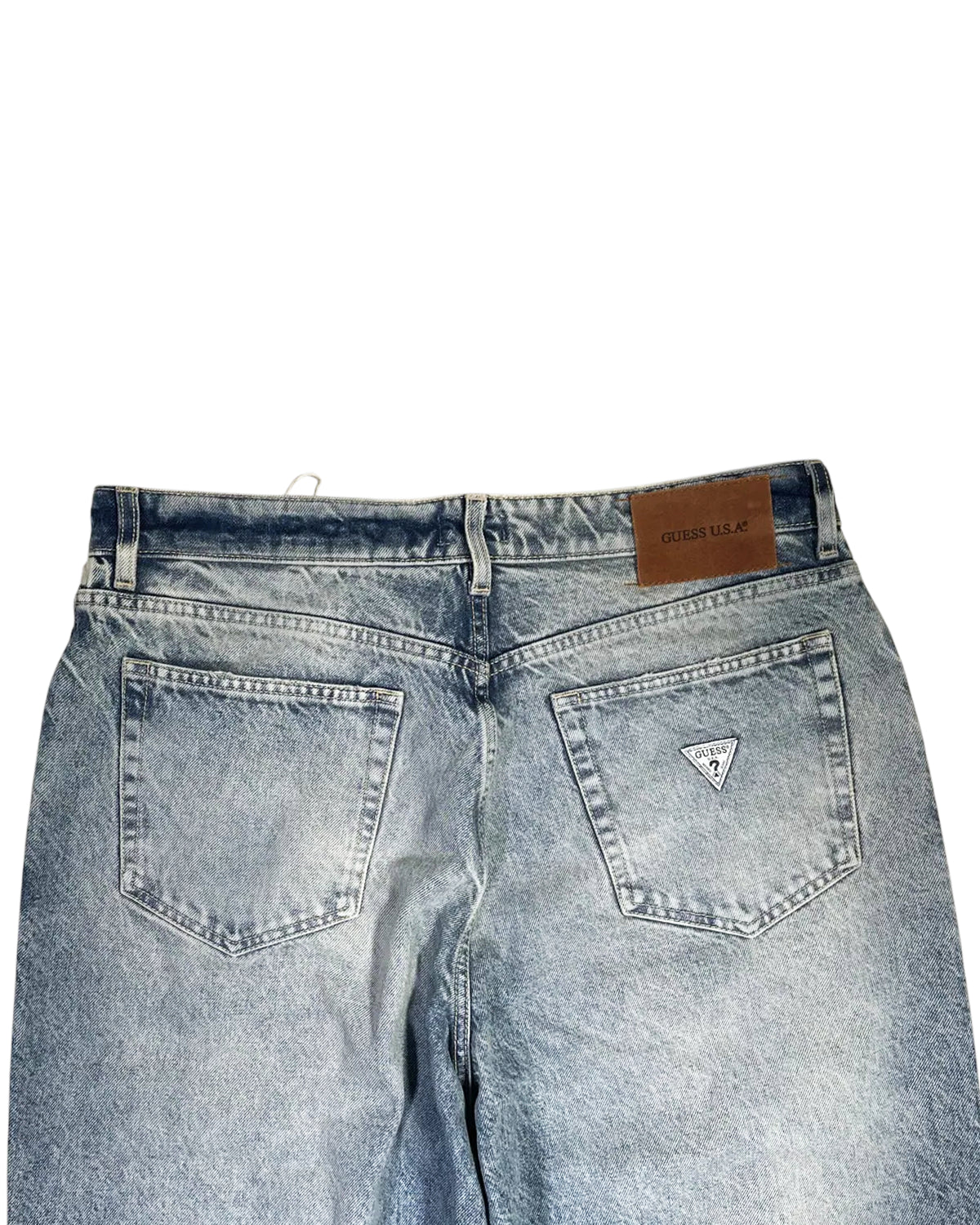 GUESS U.S.A / Mid Waist Wide Leg Jeans (M5BA91D0304-GUDL)