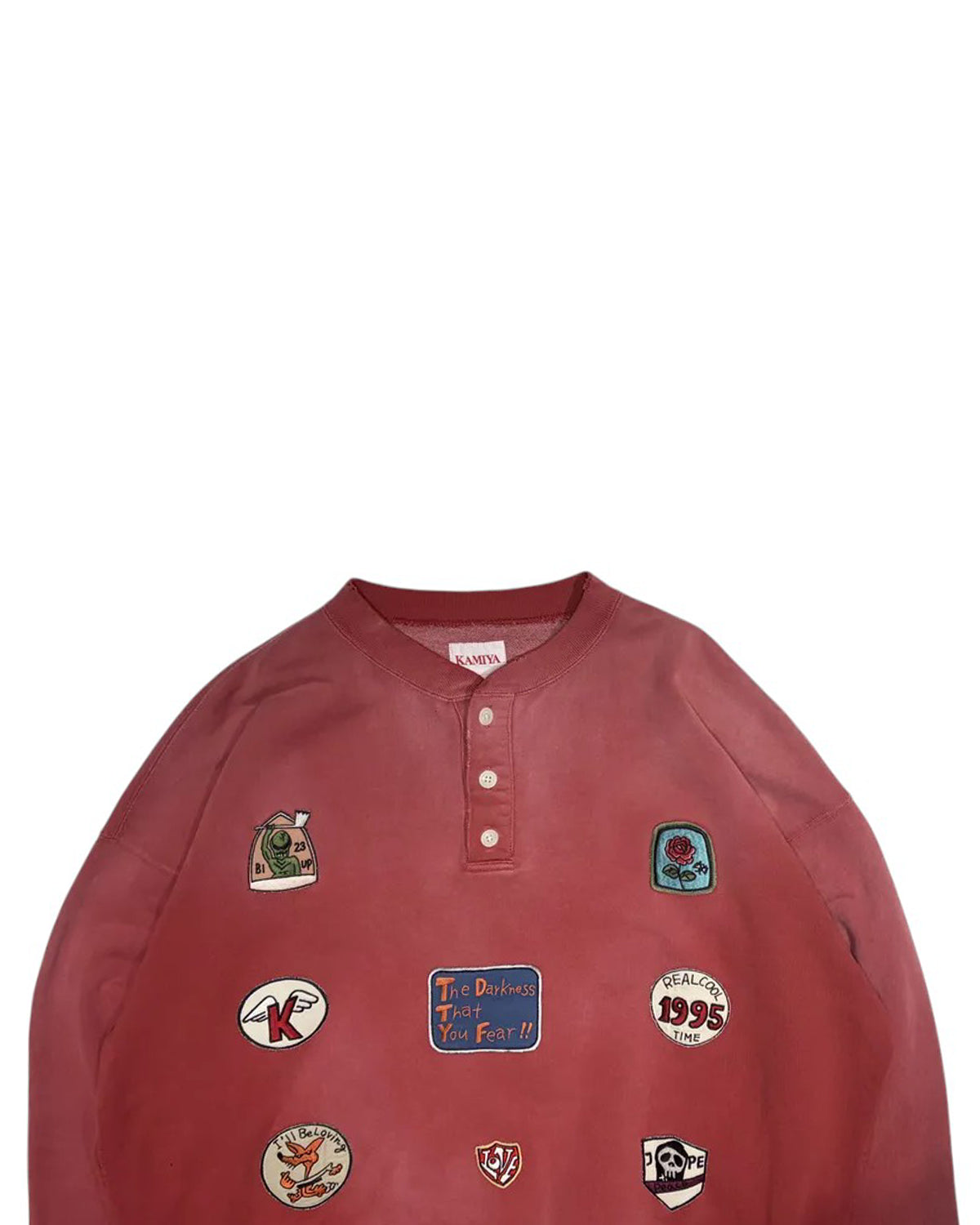 KAMIYA / Henry Neck Sweat T/C MltPch (G16PO074)