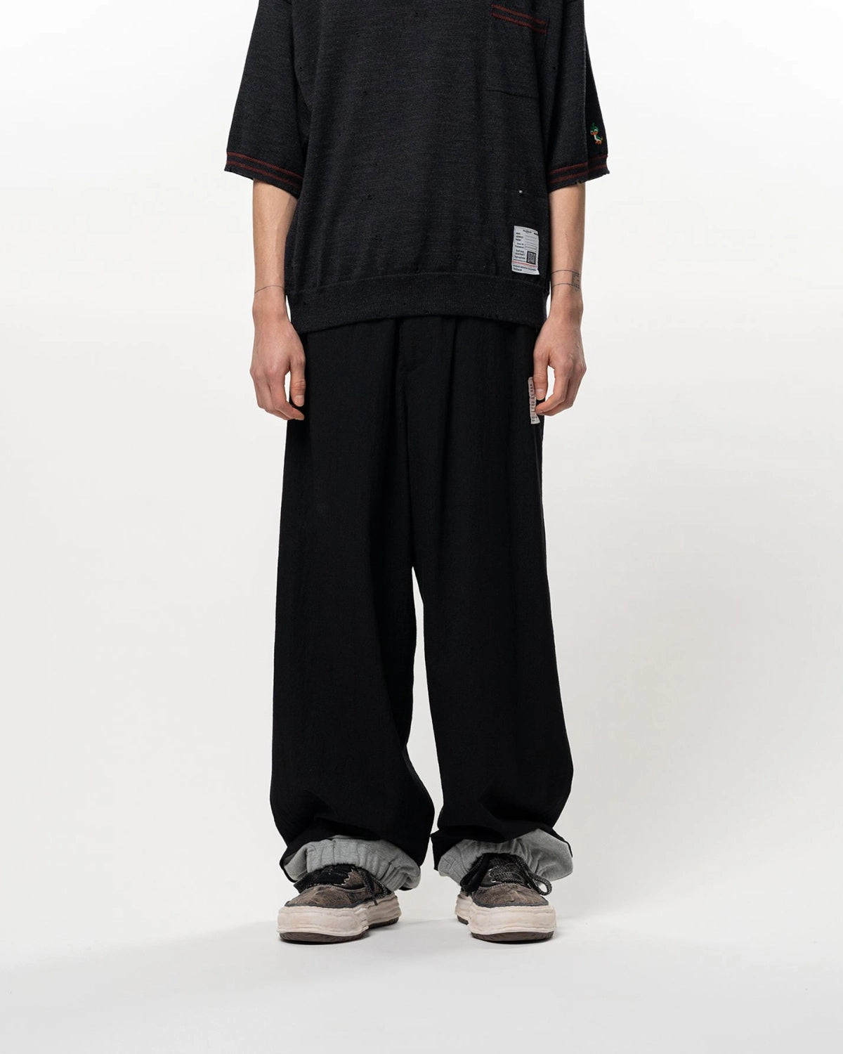Maison MIHARA YASUHIRO / Sweat Layered Wool Pants (J17PT132)