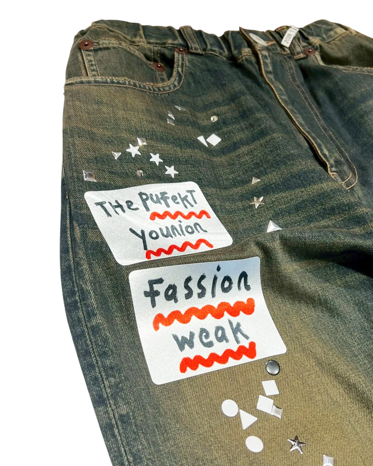 Maison MIHARA YASUHIRO / JEANS w STICKER (A16PT025)