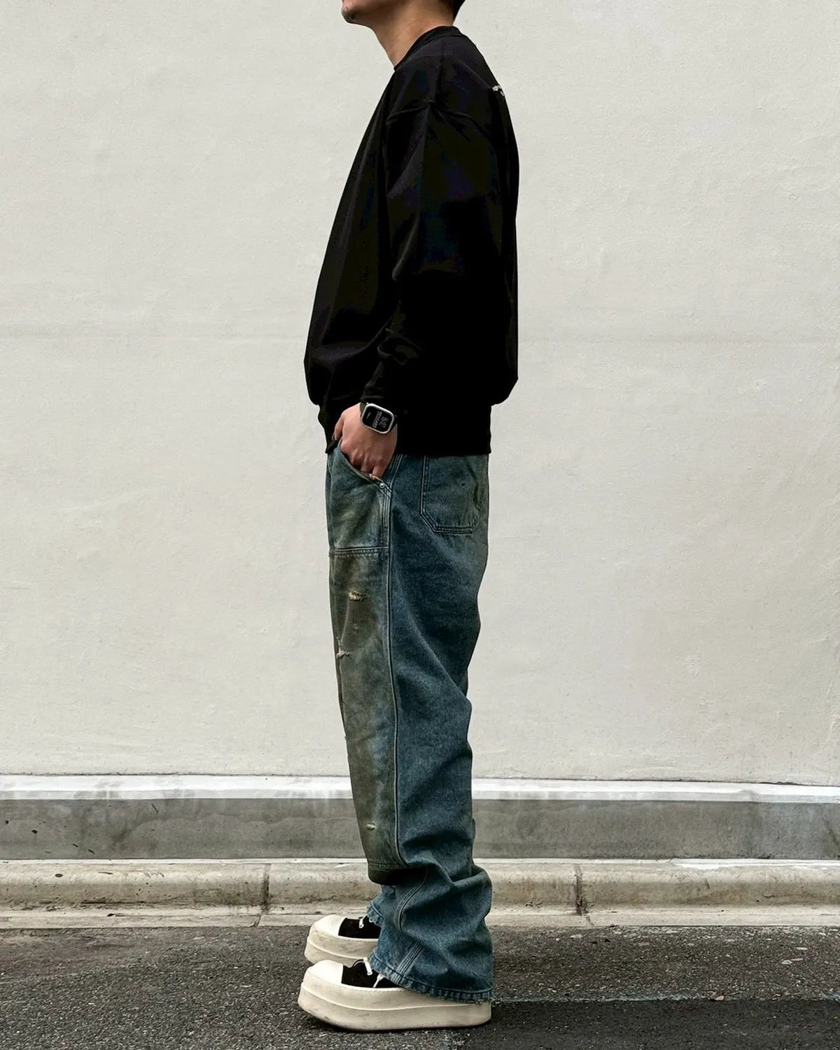 MIYAGIHIDETAKA -Rafu- / Damaged Work Pants (MH048)