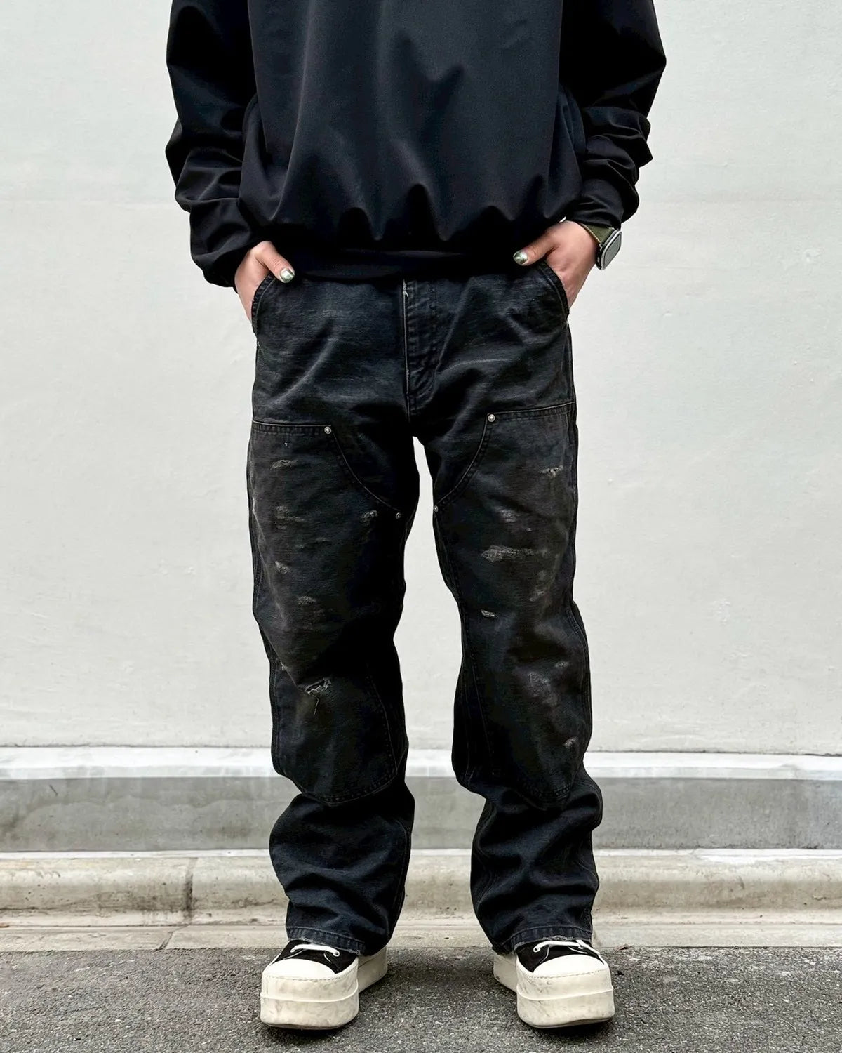 MIYAGIHIDETAKA -Rafu- / Damaged Work Pants (MH048)