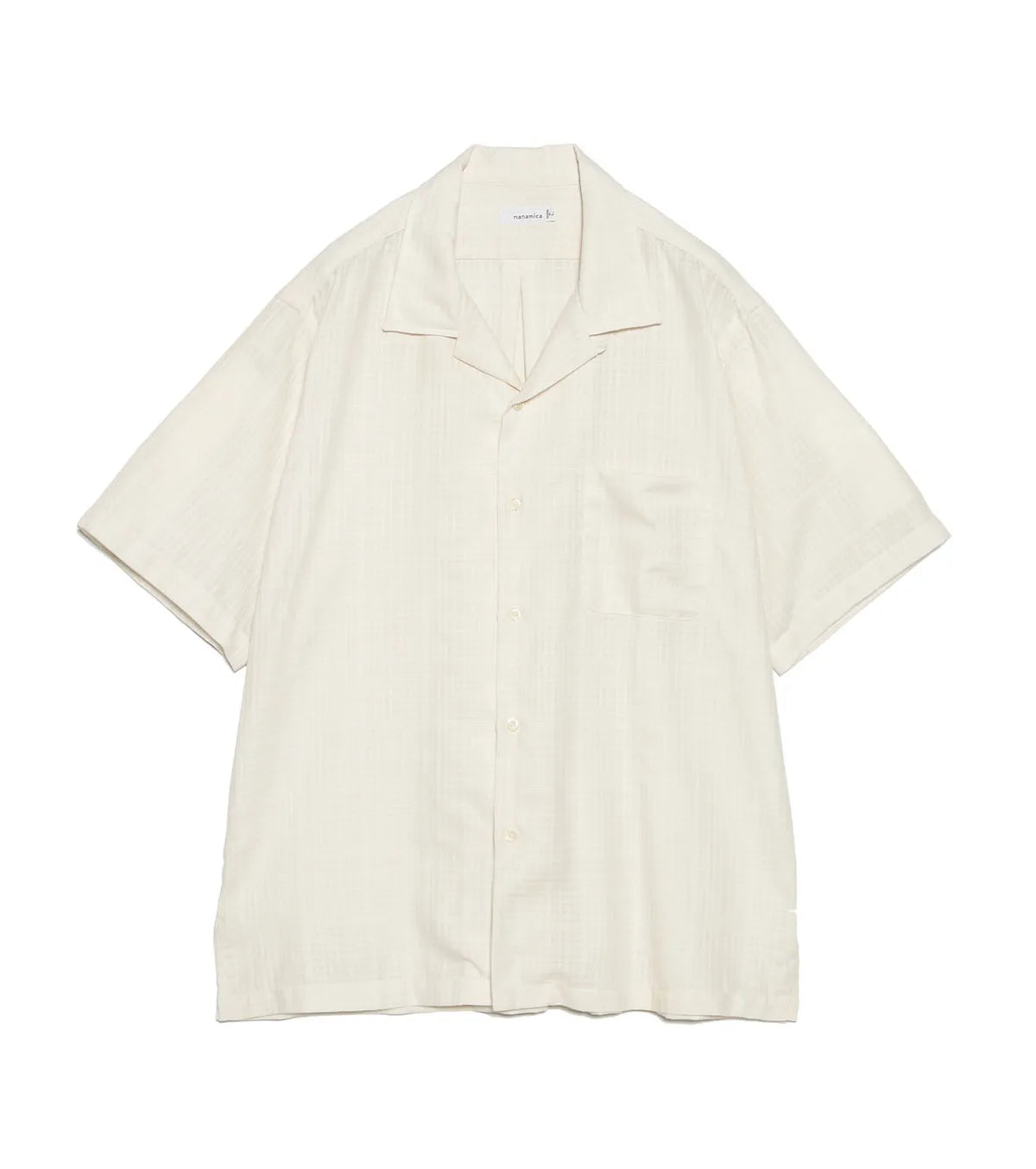 nanamica の Open Collar Panama S/S Shirt (S26SG066)