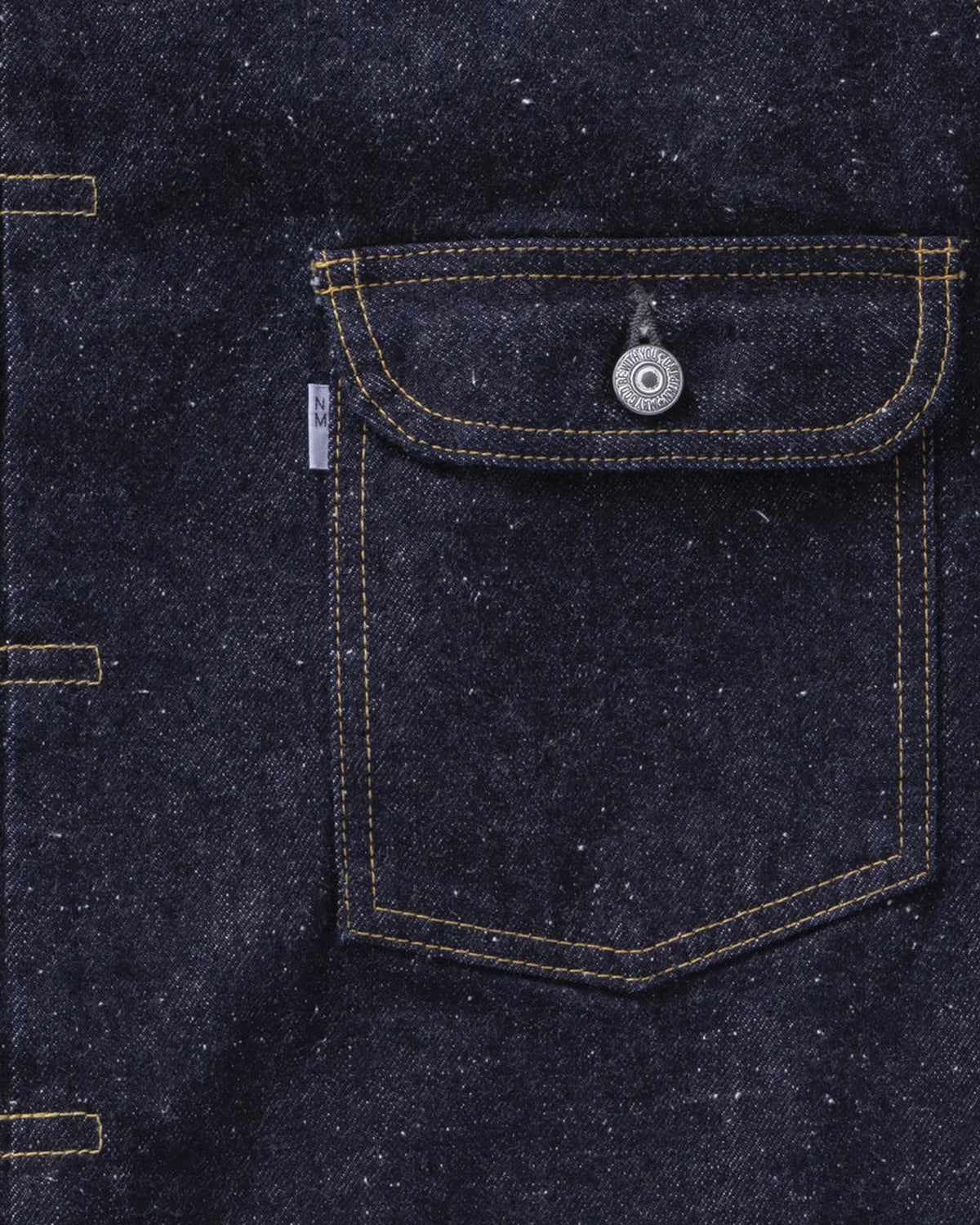 New Manual / #023 LV T-BACK DENIM JACKET BLEACH ONE-WASHED