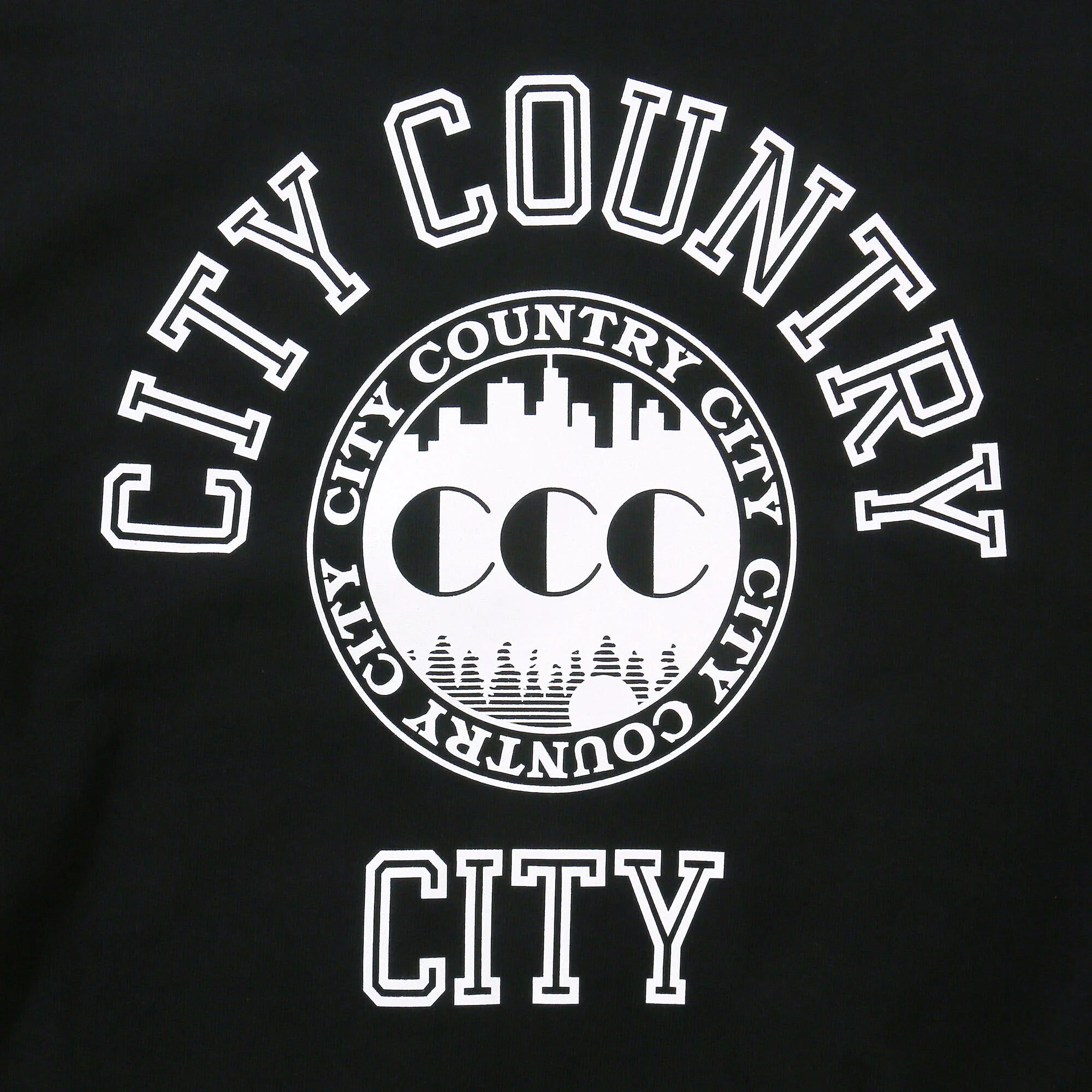CITY COUNTRY CITY / COTTON SWEAT SHIRT COLLEGE LOGO