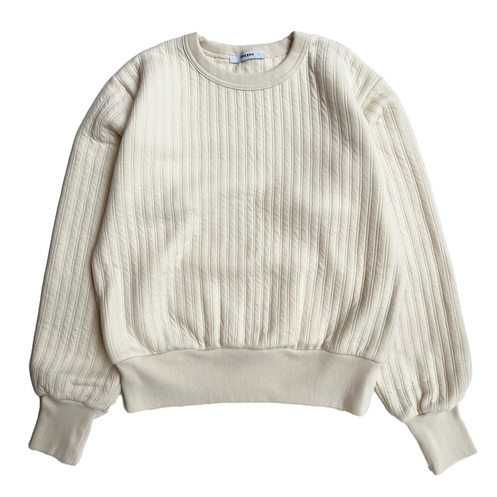 PHEENY / Quilt like jersey pullover