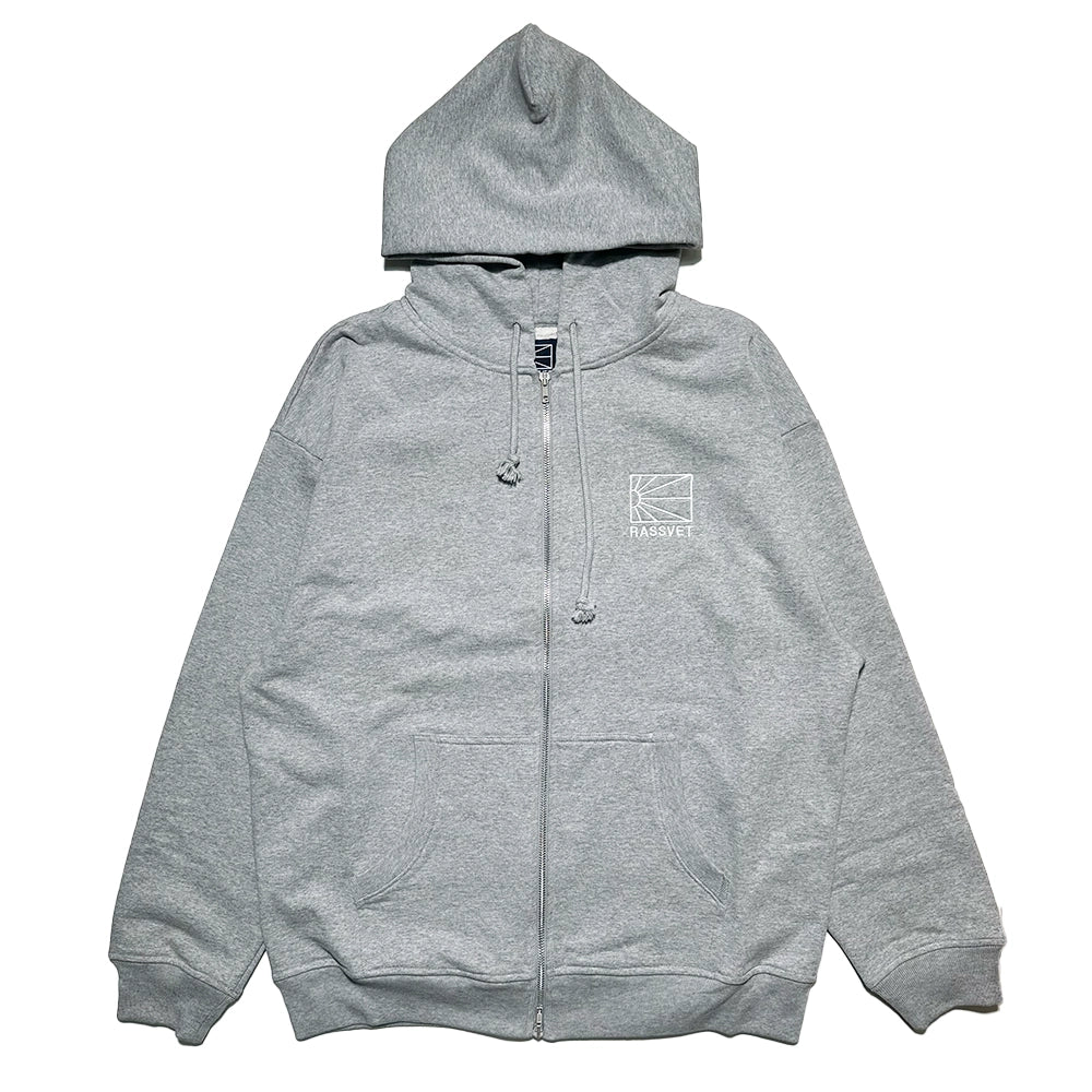 RASSVETのLOGO ZIPPED HOODIE KNIT