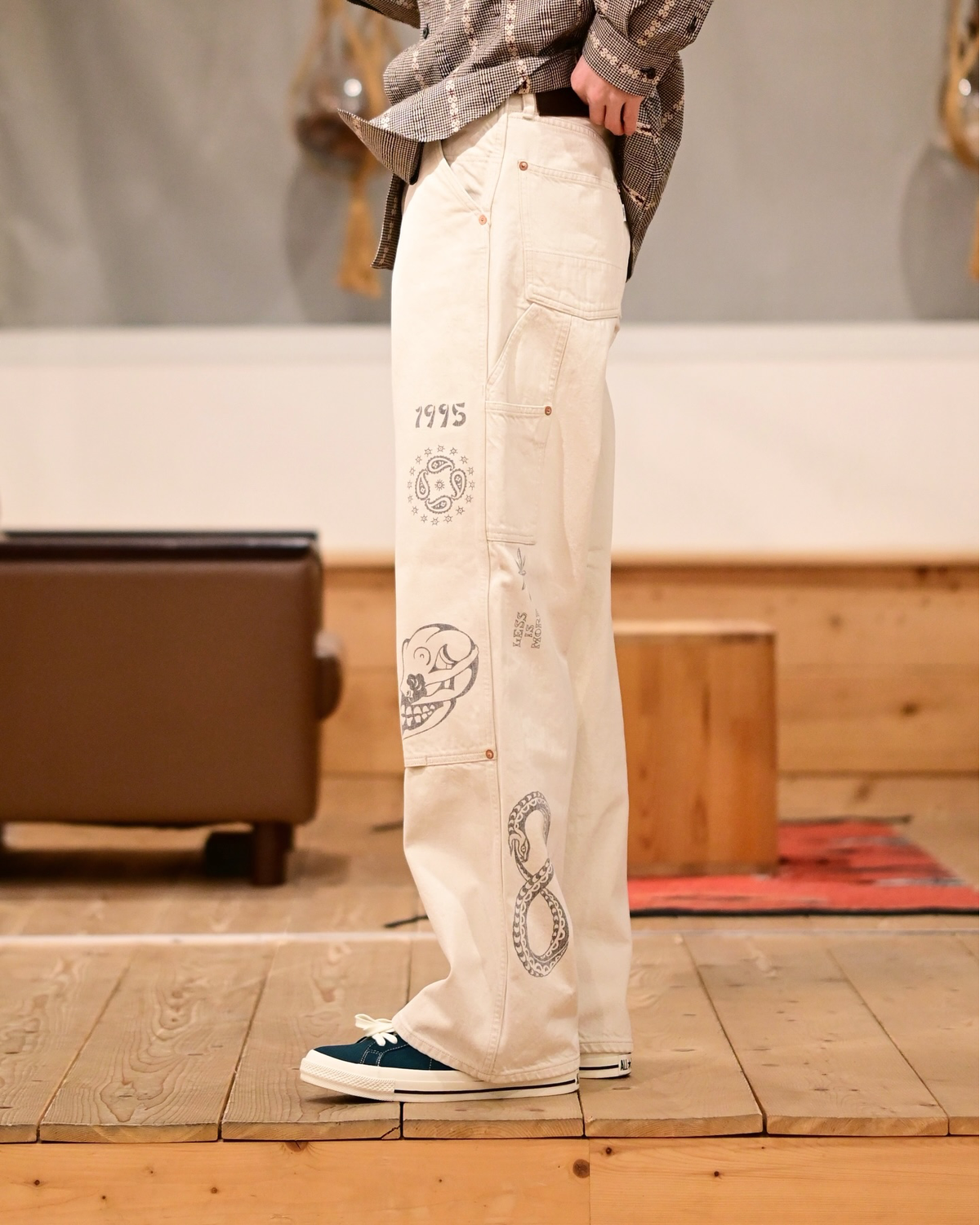 SUGARHILL × TATTOO STUDIO YAMADA / TATTOO FLASH PRINT MODERN DENIM PAINTER (26440417)