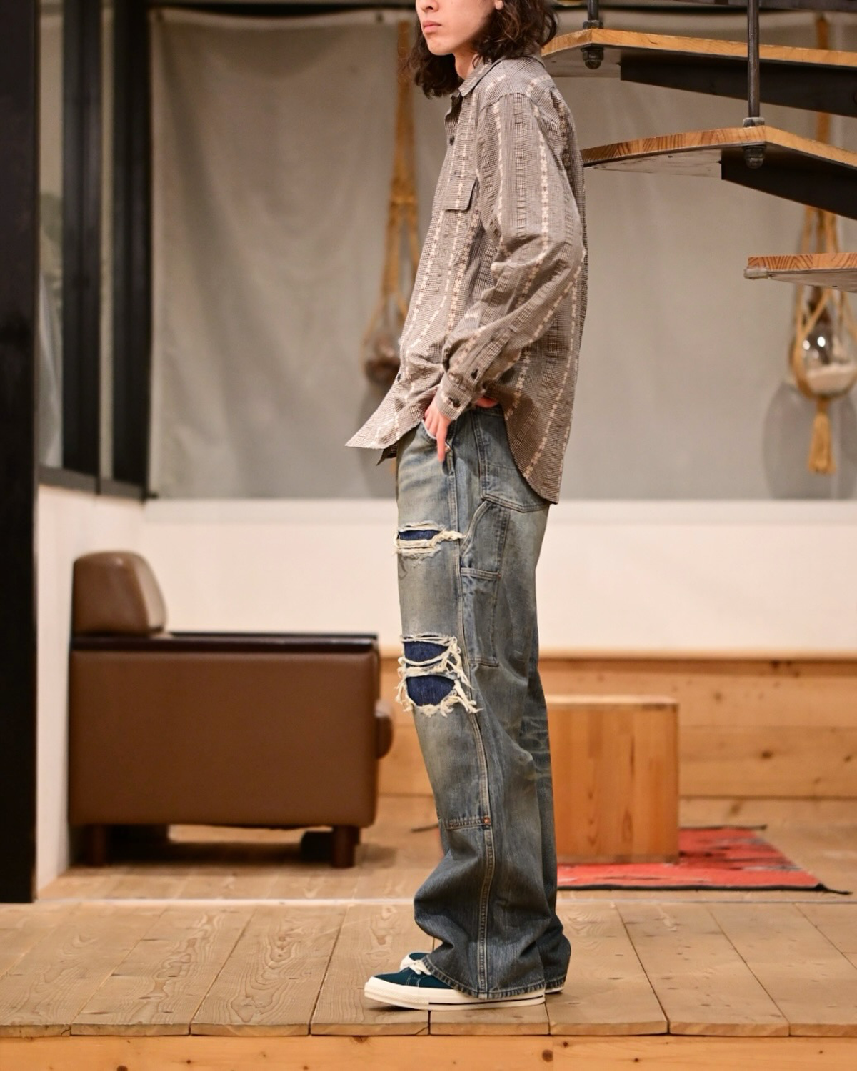 SUGARHILL / DISTRESSED MODERN DENIM PAINTER (26440433)
