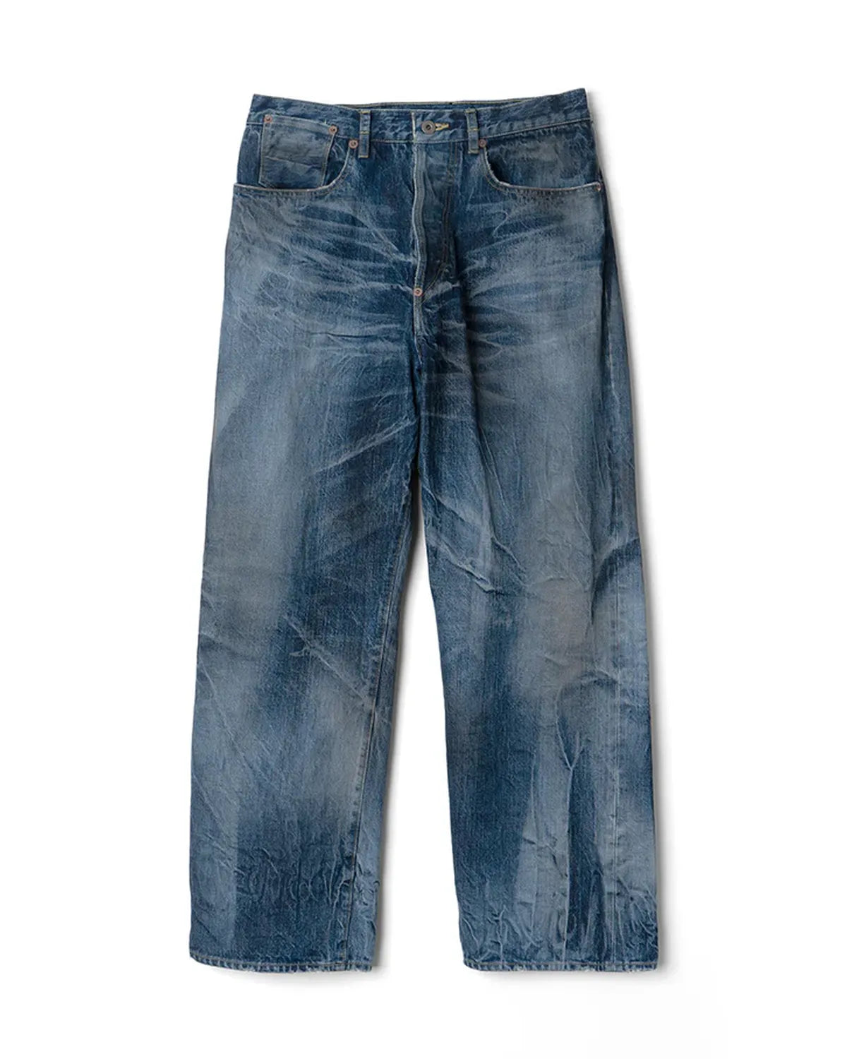 refomed の RIGHT HANDED DENIM PANTS "USED-2" (REPT-027U2)