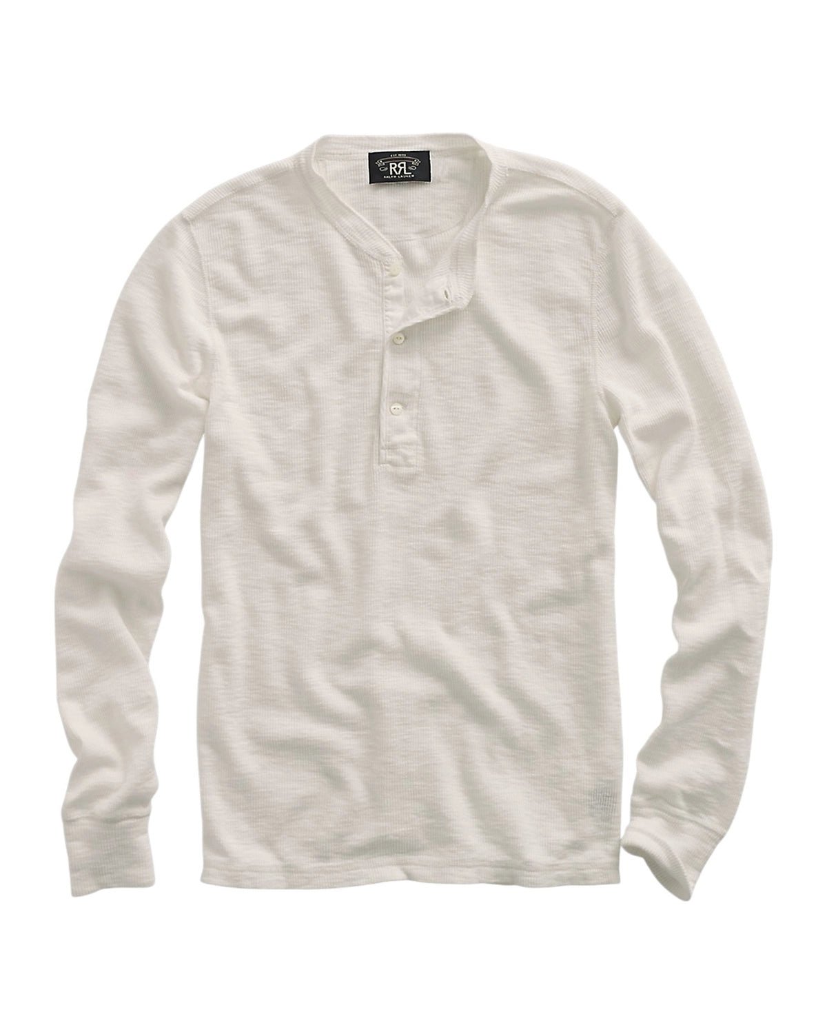 RRL ダブルアールエル ヘンリーネック サーマル シャツ ワッフル RRL (ダブルアールエル) ワッフルニット コットン ヘンリー