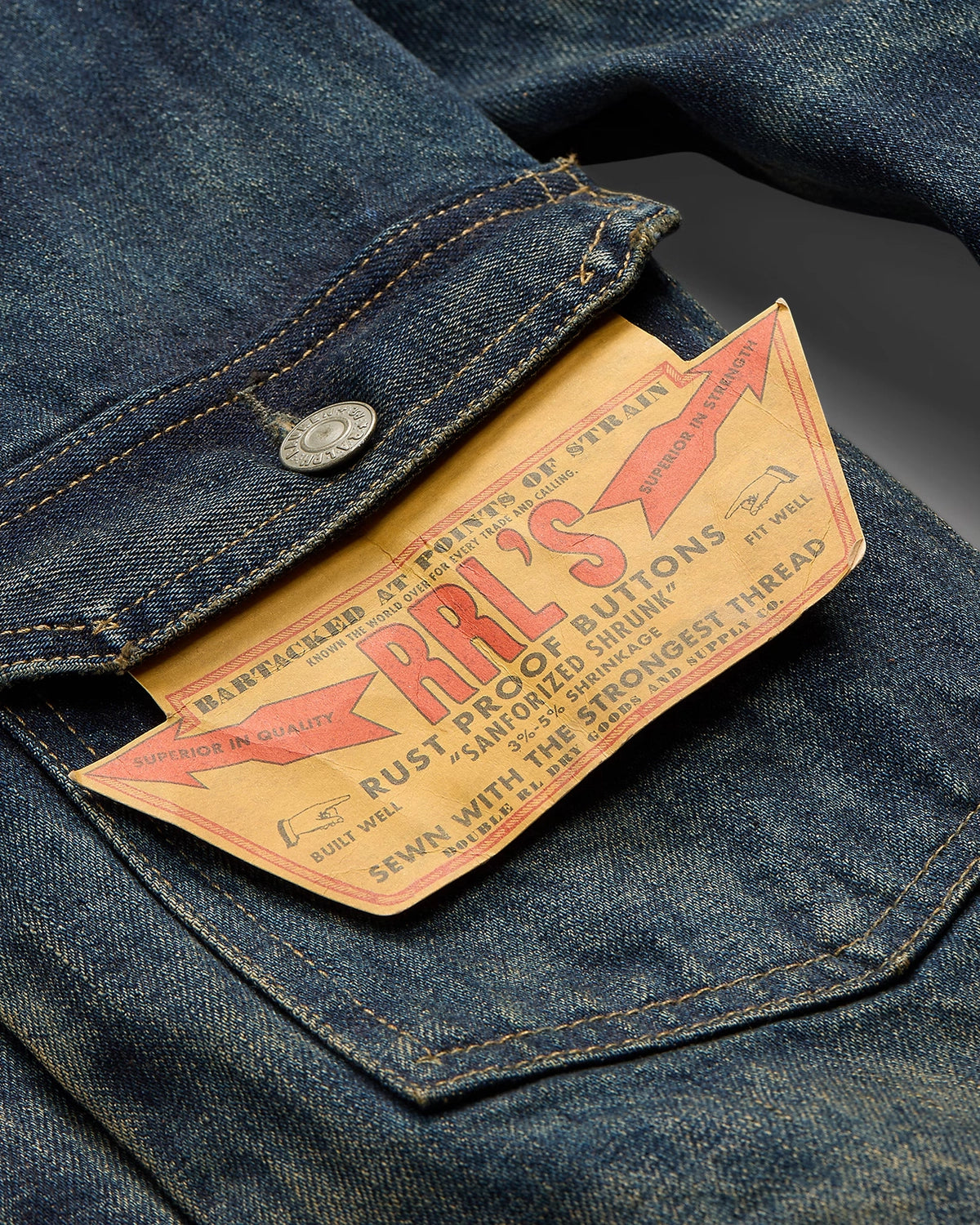 RRL / ウエストビュー デニム トラッカー ジャケット (MNRROTW16020151)