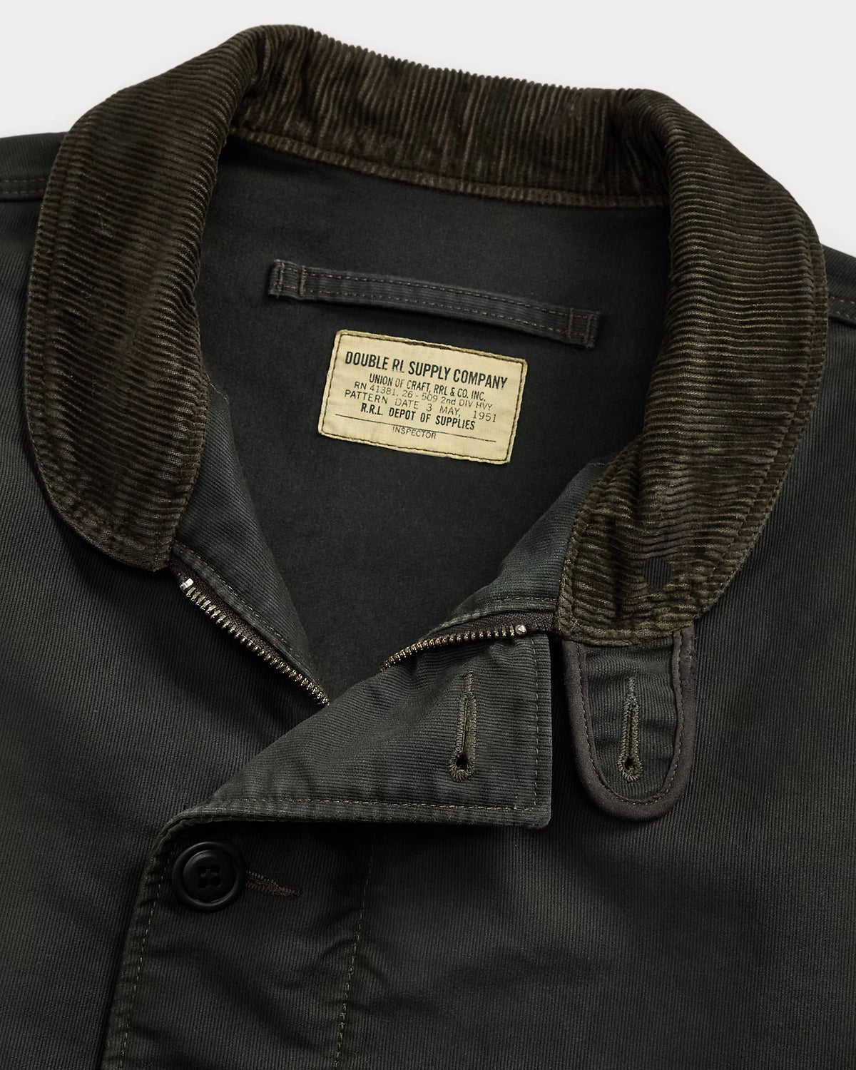 RRL / コーデュロイカラー コットン デッキ ジャケット (MNRROTW16020173)