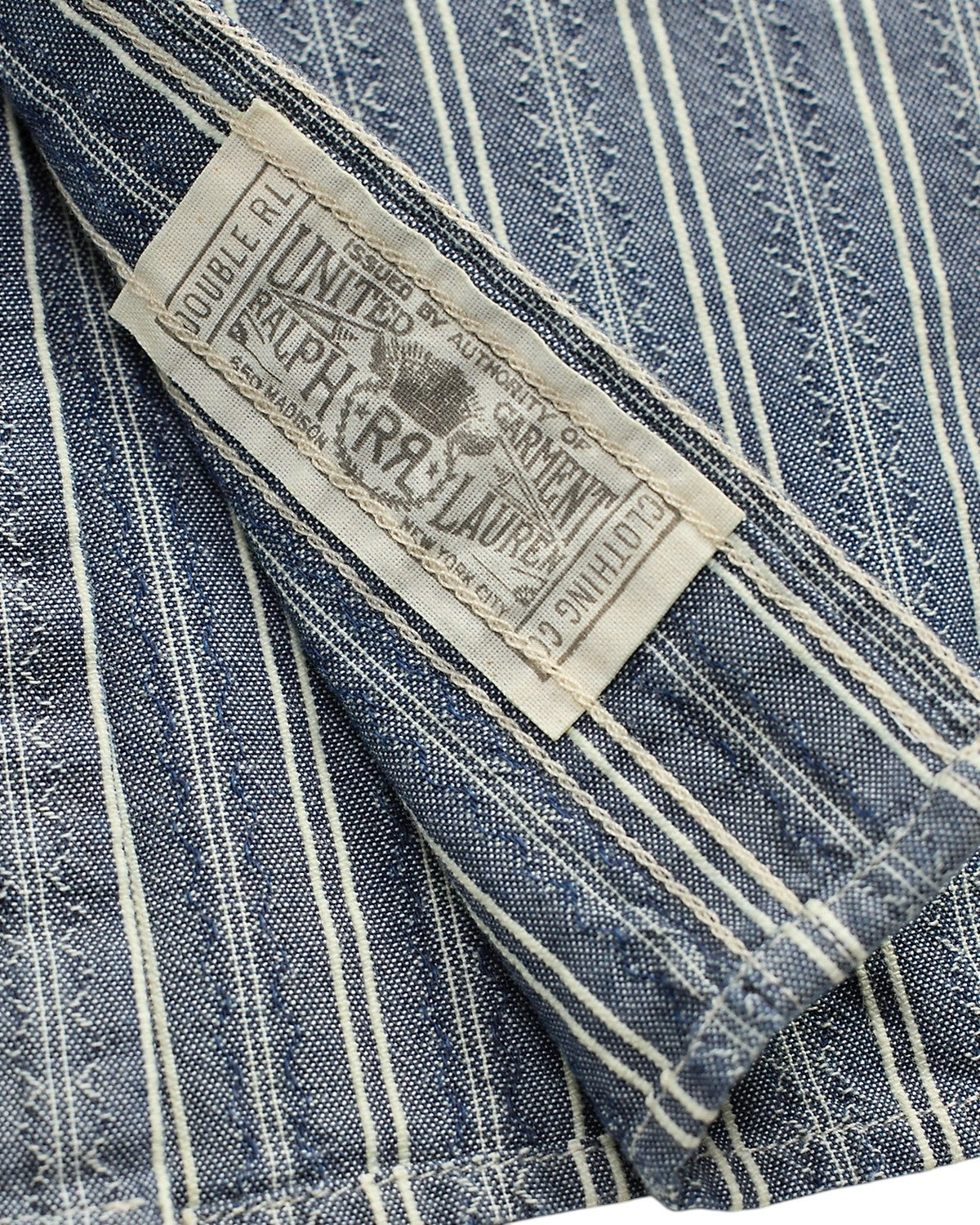 RRL / ストライプド ドビーシャンブレー ワークシャツ (1441MNRRWOV16820356)