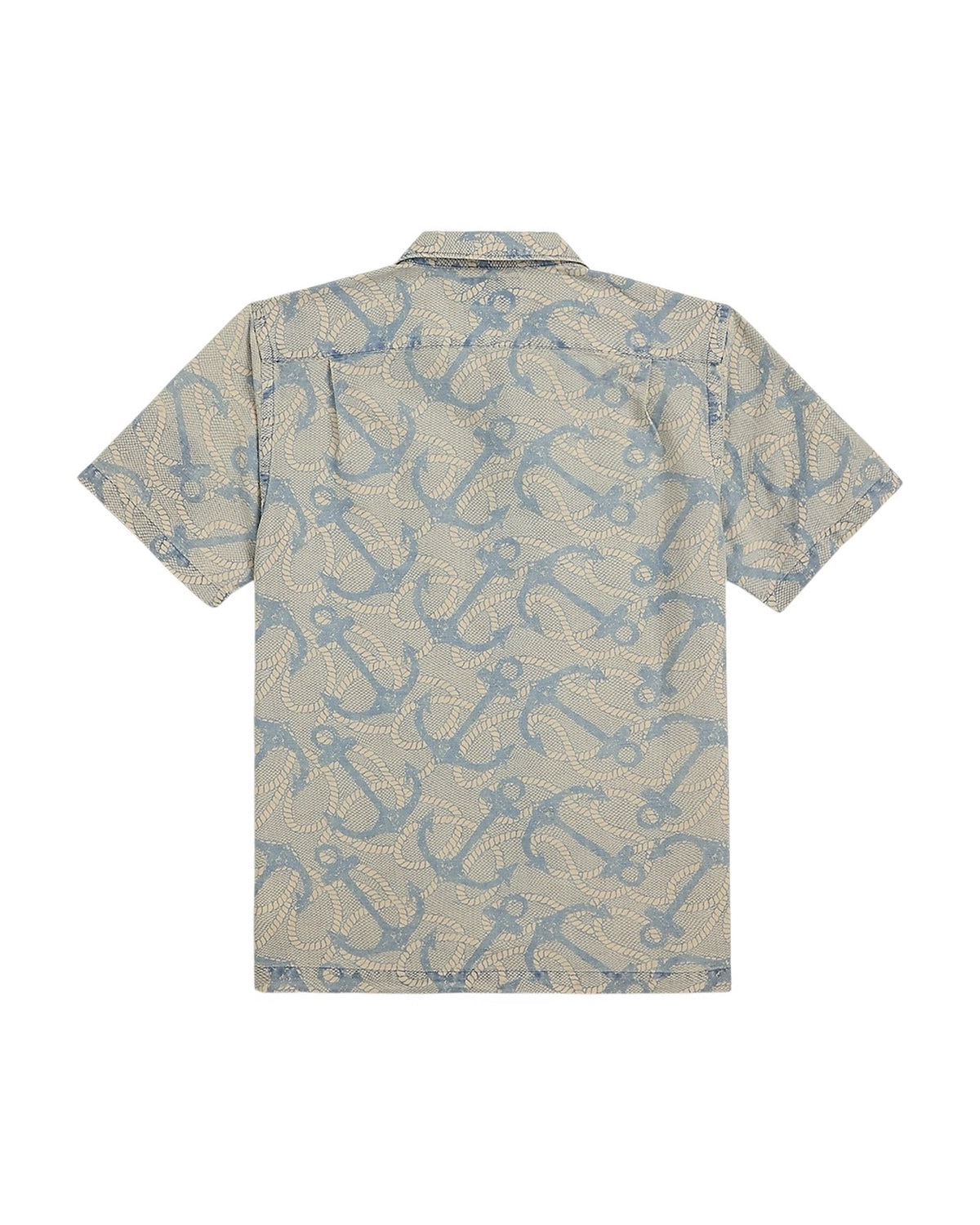 RRL / インディゴ アンカープリント キャンプ シャツ (1441MNRRWOV1N820059)