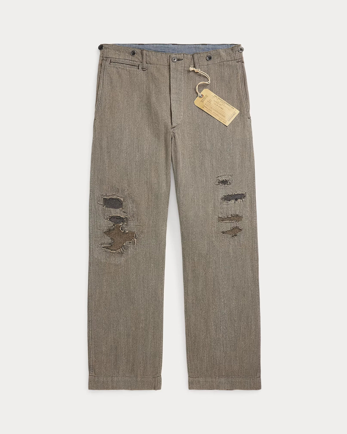 RRL / ディストレスト ヘリンボーン ツイル フィールド パンツ (1441MNRRPNT14G20166)