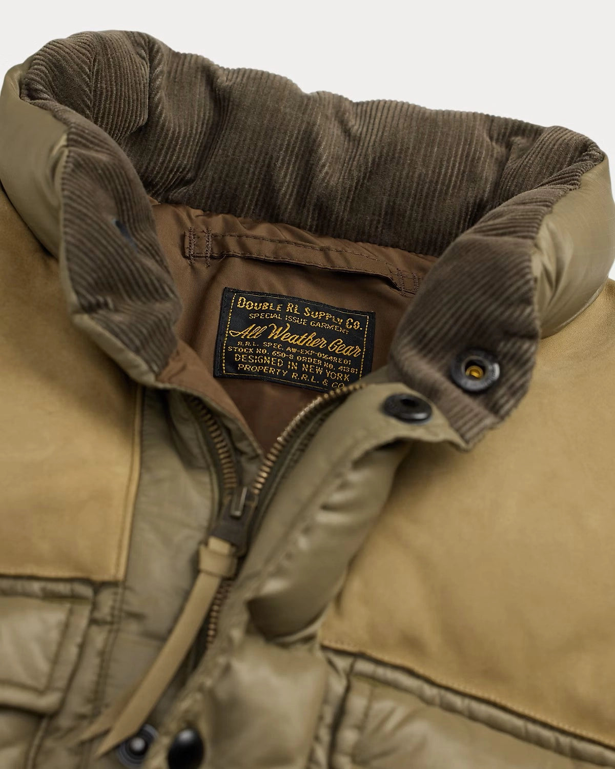 RRL / レザーヨーク キルテッド リップストップ ベスト (MNRROTW1N220063)