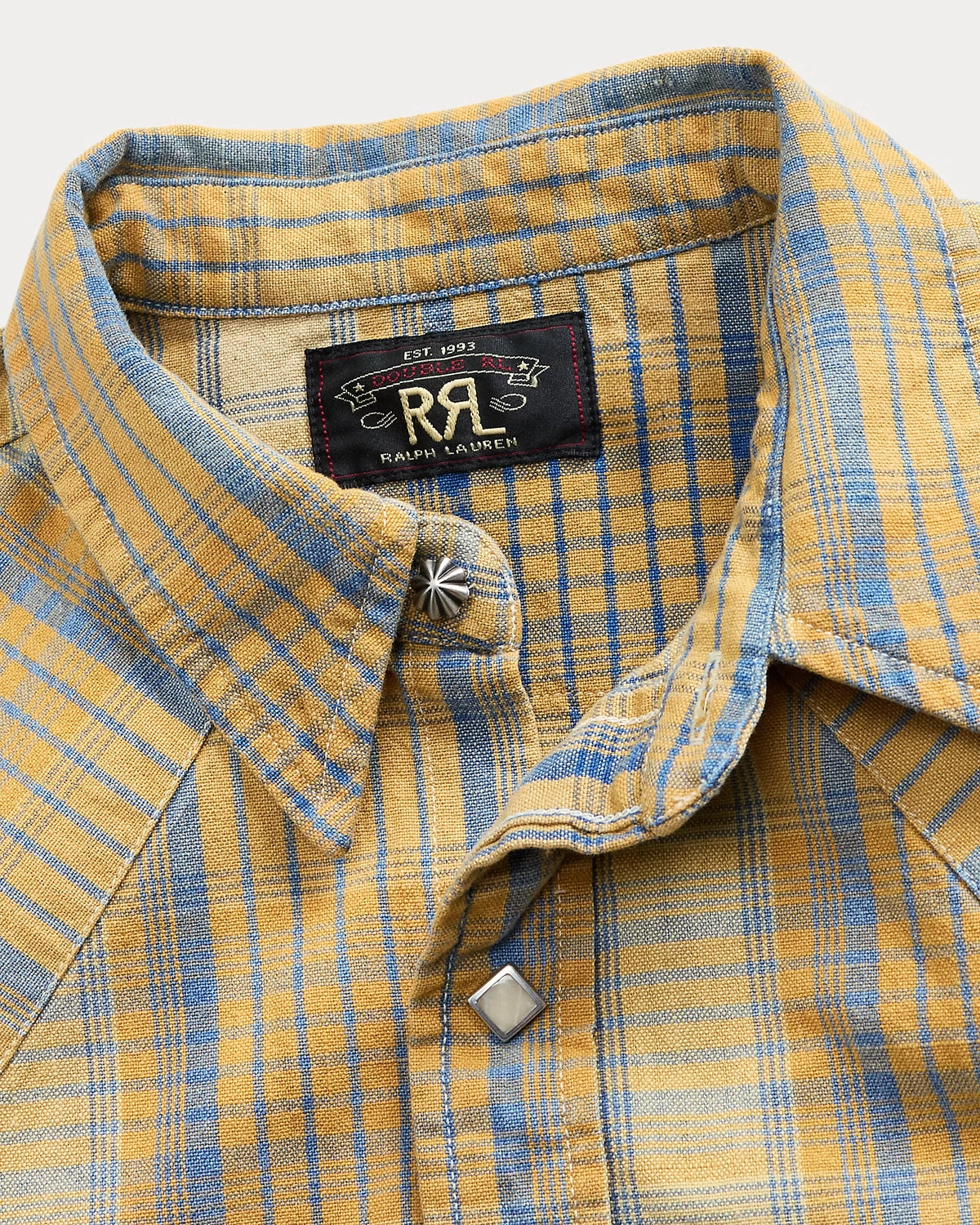 RRL / スリム フィット チェック ウエスタン シャツ (1441MNRRWOV16820382)