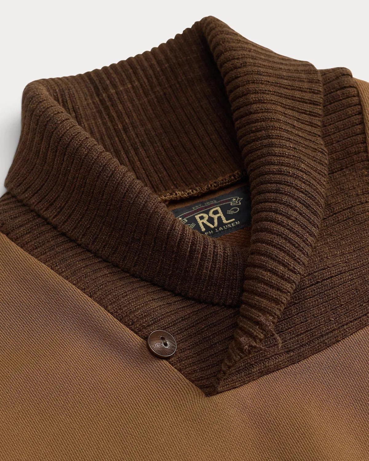 RRL / ガーメントダイド フリース ショール スウェットシャツ (MNRRKNI16820234)