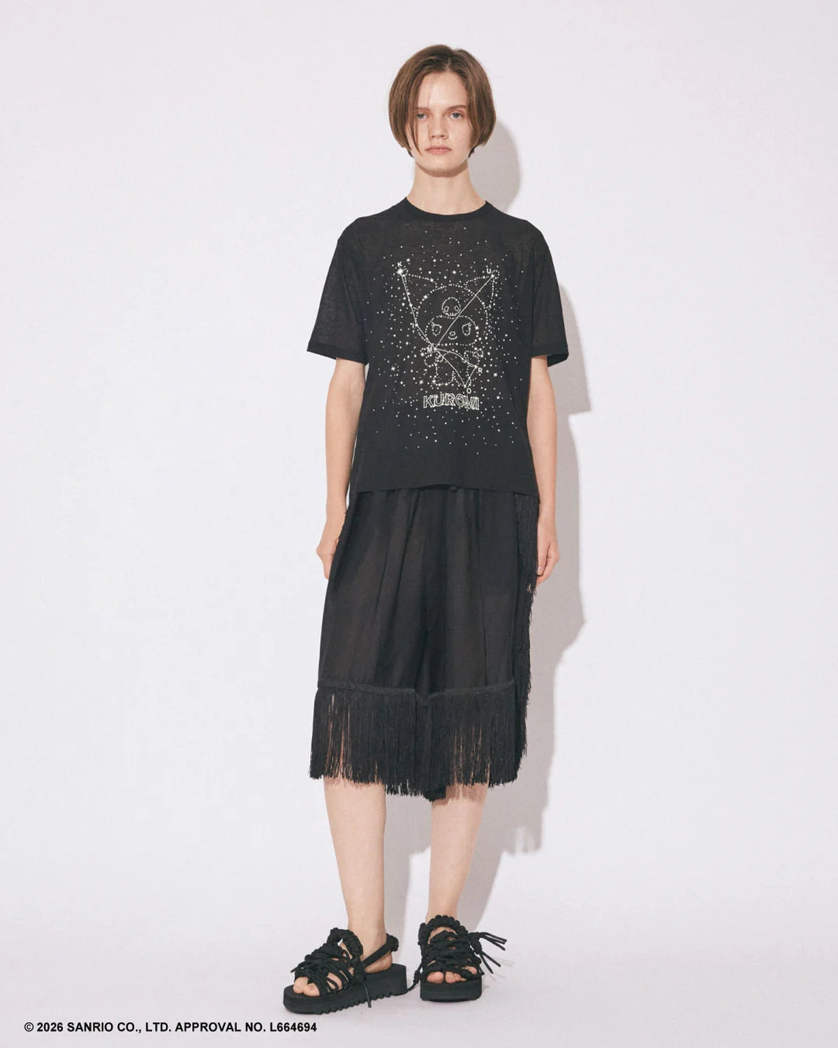 beautiful people / MY MELODY&KUROMI 80/1 ELS jersey T (1616310002)