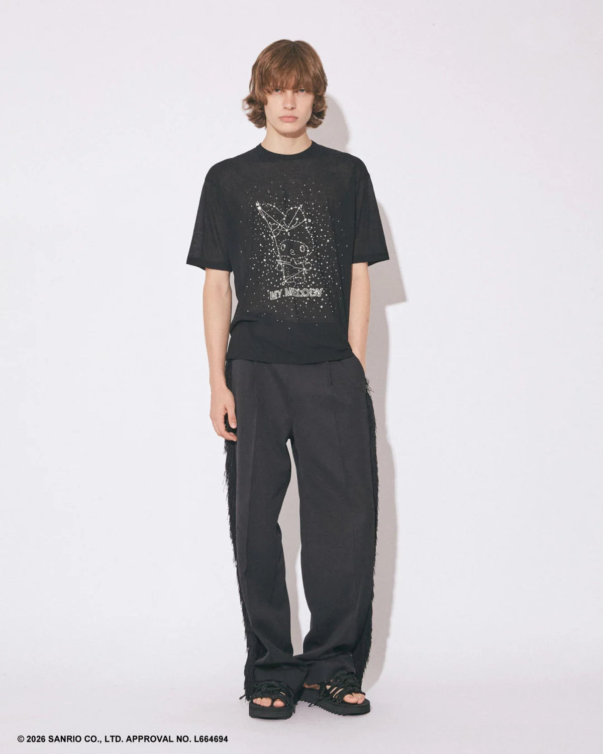 beautiful people / MY MELODY&KUROMI 80/1 ELS jersey T (1616310002)