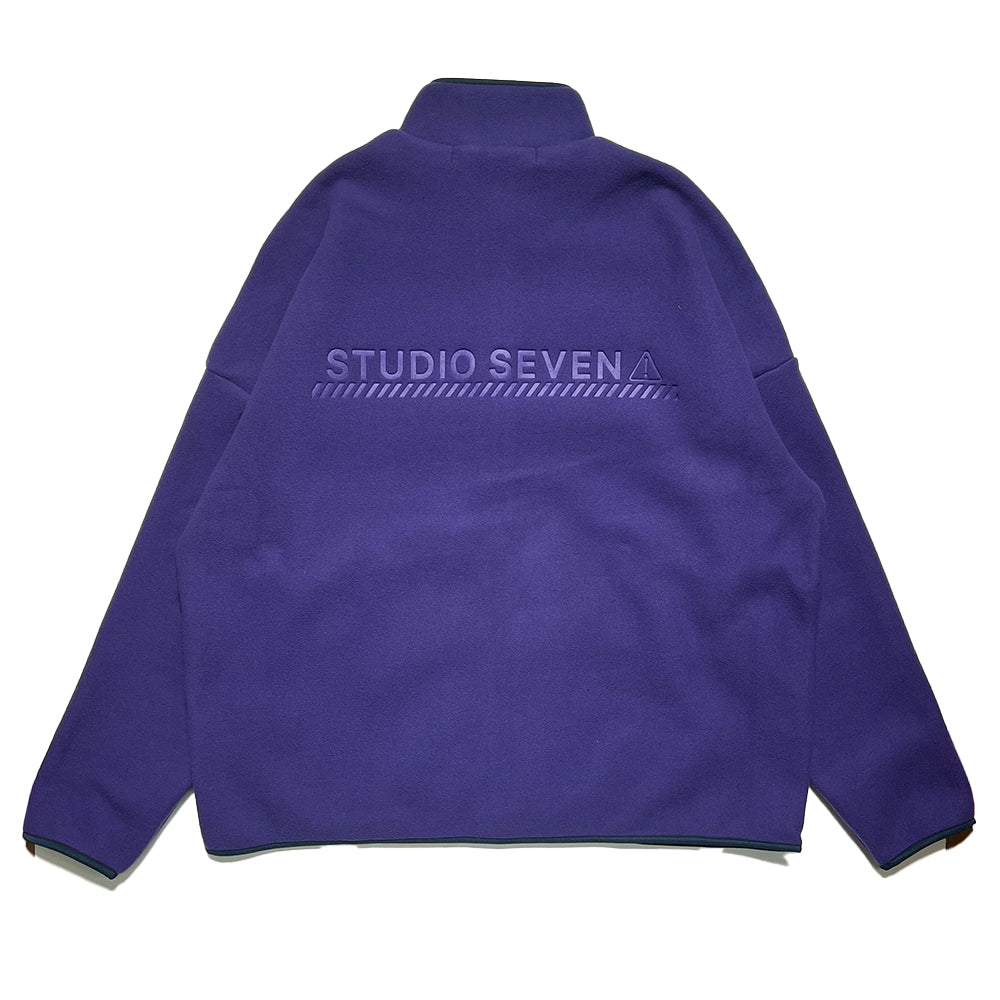 STUDIO SEVEN / STAND COLLAR FUUL ZIP FLEECE JACKET