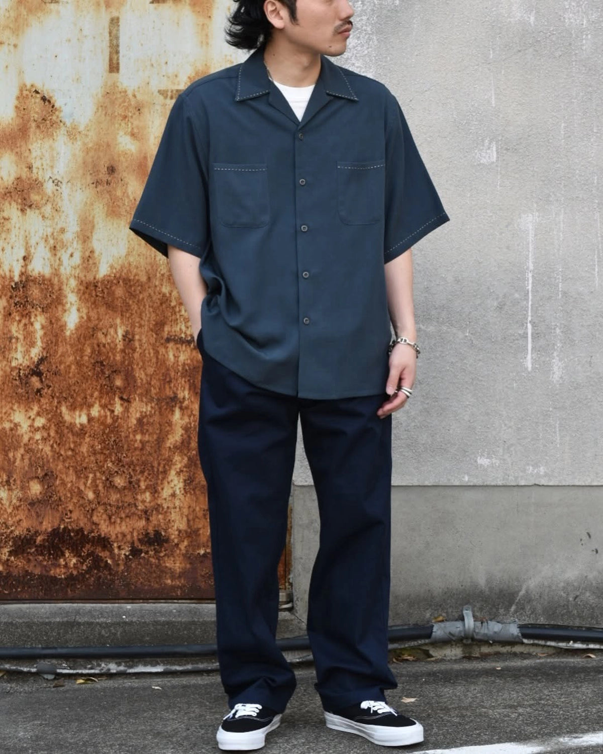 WACKO MARIA / 50'S SHIRT S/S -TYPE-4- (25SS-WMS-OC17)