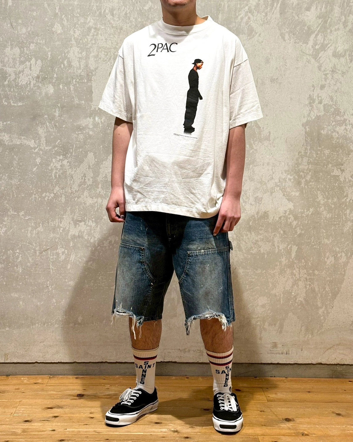 ©︎SAINT Mxxxxxx × 2PAC / S/S T-SHIRT_2PAC (SM-HR8-0000-C15)
