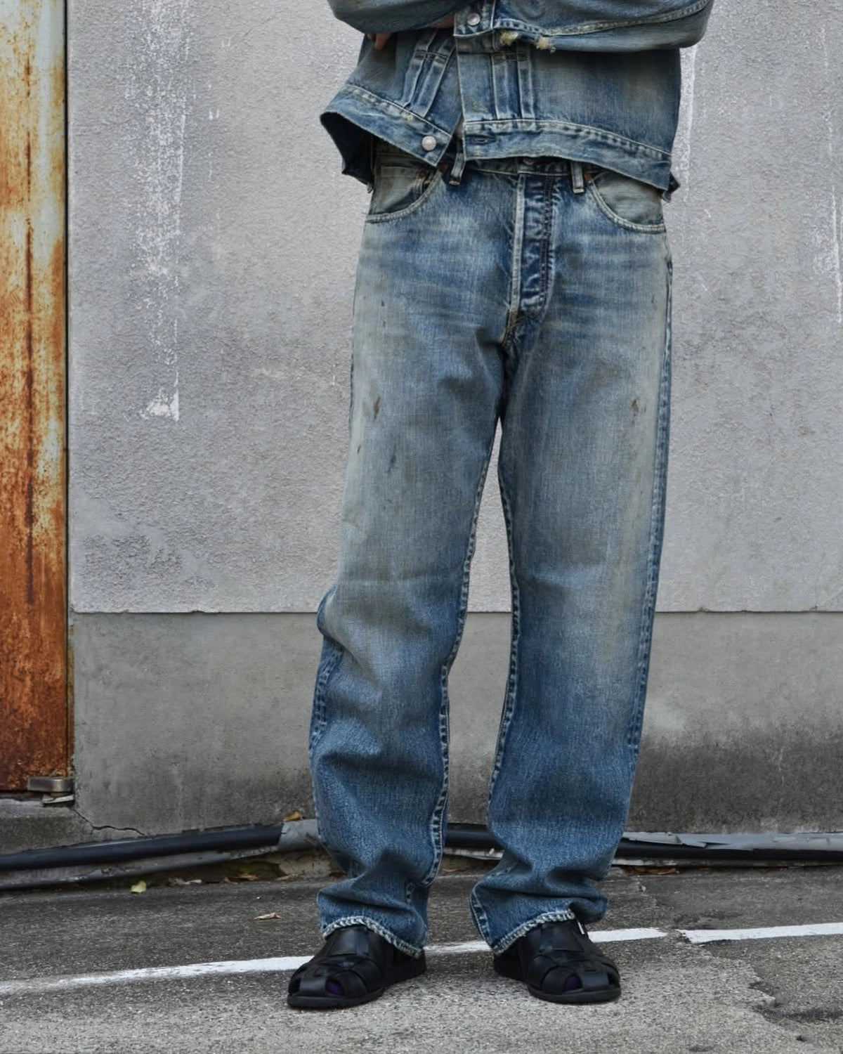MINEDENIM × MARVIN / “Typo Print” Denim 5Pocket USD (MND-MRV009)