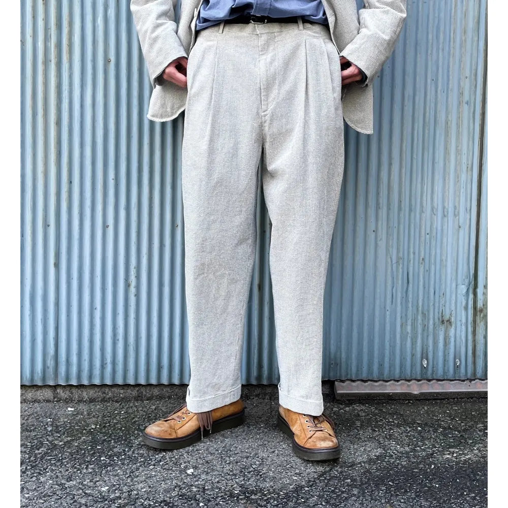 A.PRESSE / Vintage Honeycomb Wide Tapered Trousers