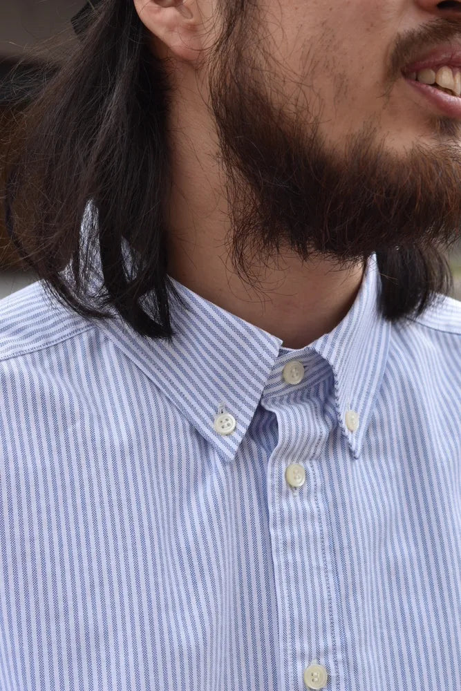 DESCENDANT / KENNEDY'S OX STRIPE SS SHIRT (241TQDS-SHM04)