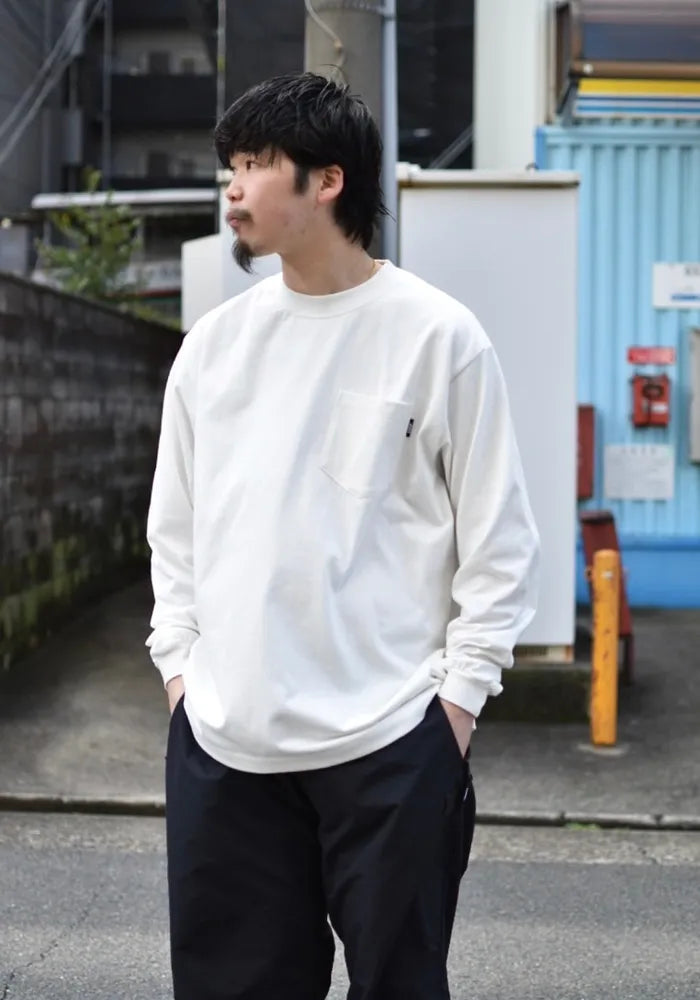 LQQK STUDIO / L/S RUGBY WEIGHT POCKET TEE (LQS24LT20)