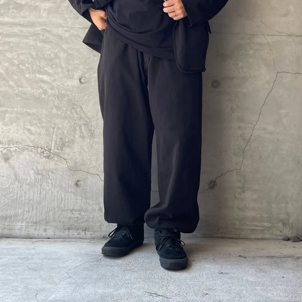 COMOLI / 製品染ドローストリングパンツ (A03-03004)