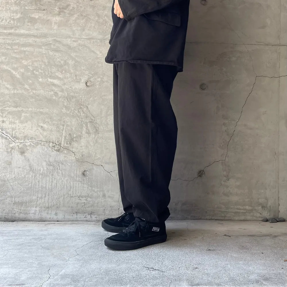 COMOLI / 製品染ドローストリングパンツ (A03-03004)