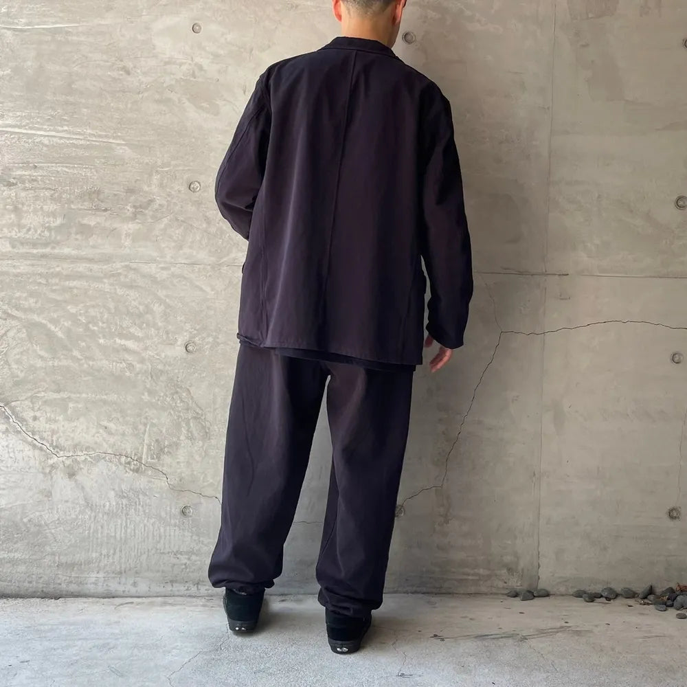 COMOLI / 製品染ドローストリングパンツ (A03-03004)