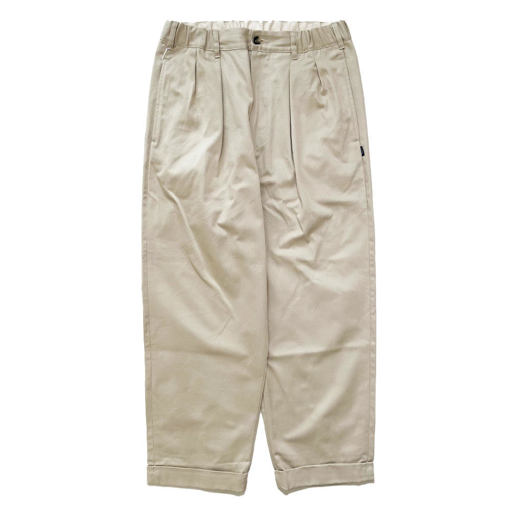TapWater / Cotton Chino Tuck Trousers