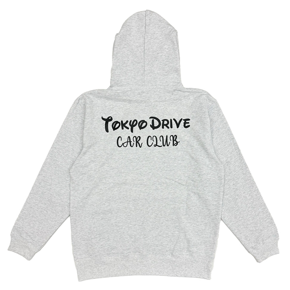 TOKYO DRIVE CAR CLUB / HOODIE ASH