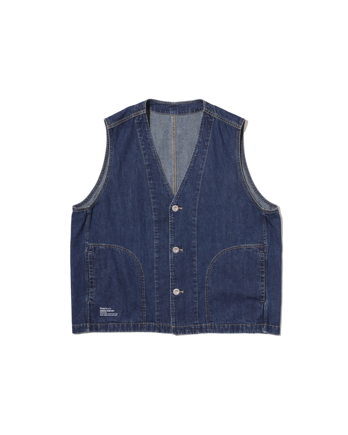 FreshService の WORKERS DENIM VEST (FSC261-30266FB)