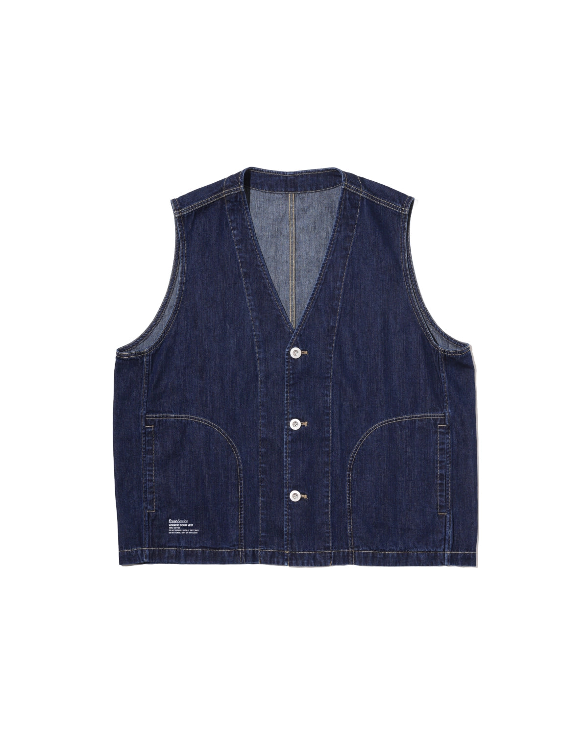 FreshService の WORKERS DENIM VEST (FSC261-30265OB)