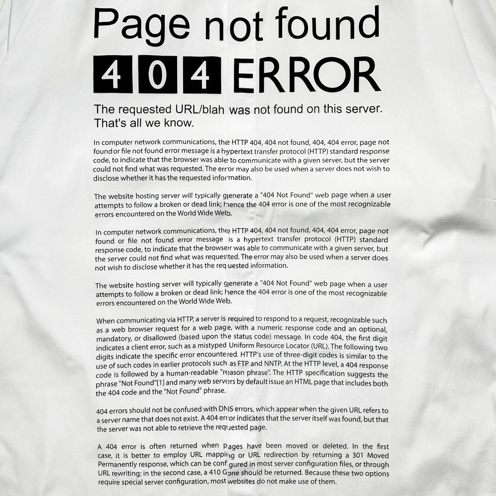 VETEMENTS / PAGE NOT FOUND SHIRT (UE64SH150W)