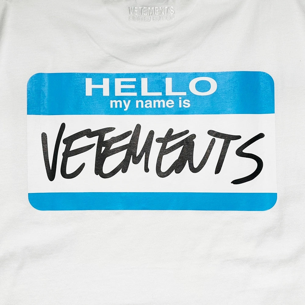 VETEMENTS / MY NAME IS VETEMENTS T-SHIRT