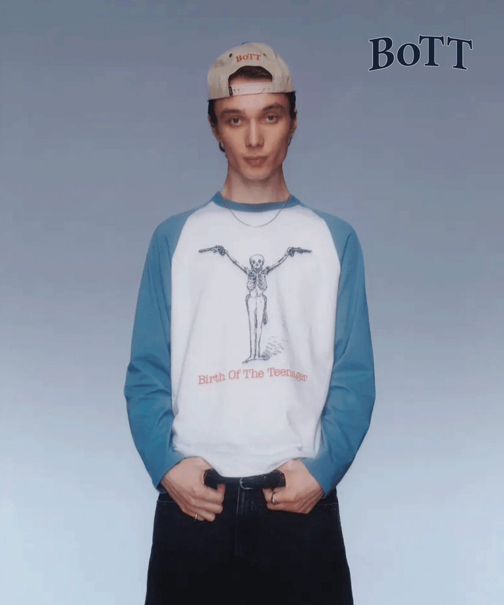 BoTT ロゴレーヨンシャツ L BOTT オープンカラー 長袖レーヨンシャツ Lサイズ ブラック