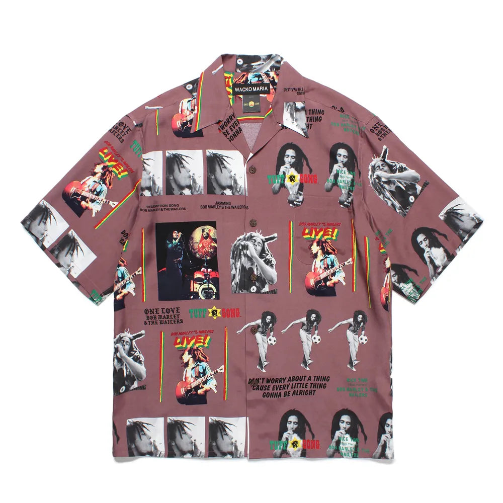 WACKO MARIA / × BOB MARLEY HAWAIIAN SHIRT S/S (TYPE-1) (BOBMARLEY WM-HI09)