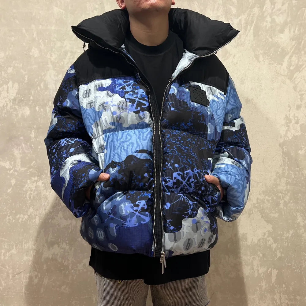 Off-White™ / CAMO NYL RIP DOWN PUFFER (OMEF24-RTW0231)