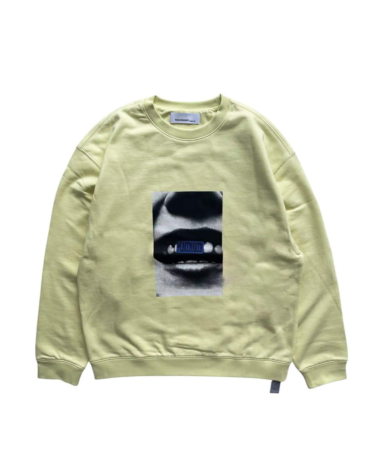 OAMC Peacemaker / Loose Fit Crewneck Smile Print (PCM2ON01QFT)